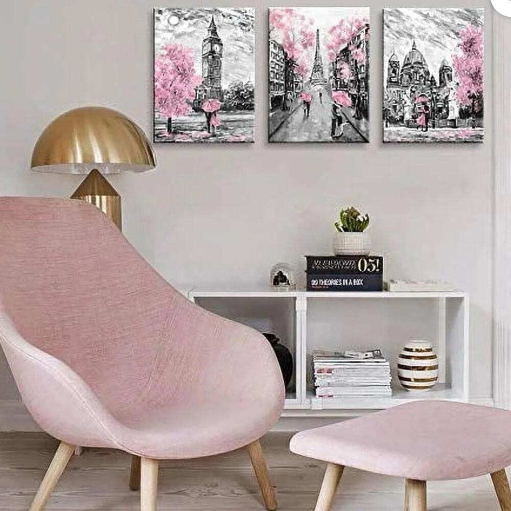 Set Of 3 Paris Eiffel Tower Paris Decor Prints - Picture 2 of 2